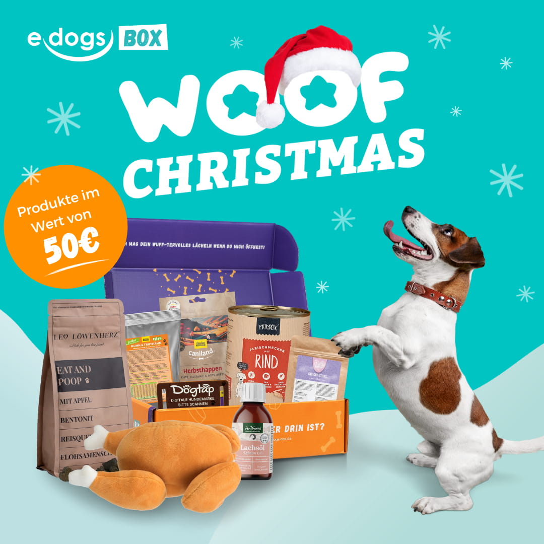 edogs Box - &quot;Woof Christmas&quot; Dezember Edition